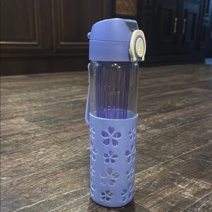 Apana Phala Jala - Fruit Infusion 16.5oz Lilac Glass Water Bottle Yoga